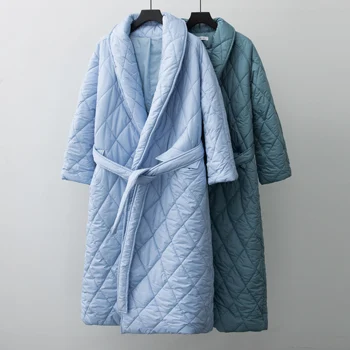 2022 m. Rudens-Žiemos Mados Moterų Puffer Coat negabaritinių Maxi Skraiste Ilgai parko Atsitiktinis viršutinių drabužių siuvimas