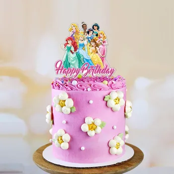 Disney Princesė Tortas dekoravimo Tortas Topper Mergina Gimtadienio Tortas Priedai, Baby Shower Undinė snieguolė Šalies Tortas Dekoro