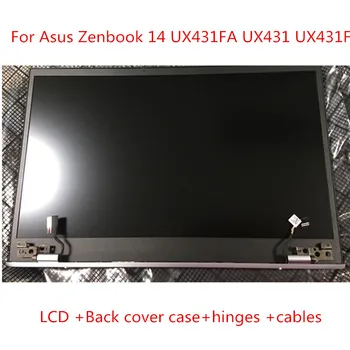 Originalus 14 Colių Nešiojamas LCD Ekranas Asamblėjos Visą Dalys Asus Zenbook 14 UX431FA UX431D UX431F UX431DA su FHD LCD ATGAL COVE