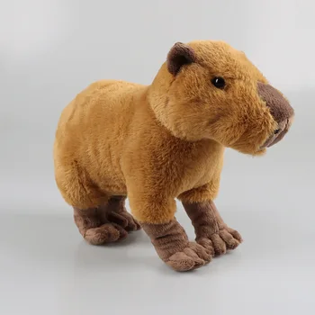 33cm Modeliavimas Capybara Pliušinis Žaislas Kawaii Capybara Įdaryti Lėlė, Minkšta Capybara Gyvūnų Lėlės Vaikams Mergaitės Gimtadienio Dovana Žaislas
