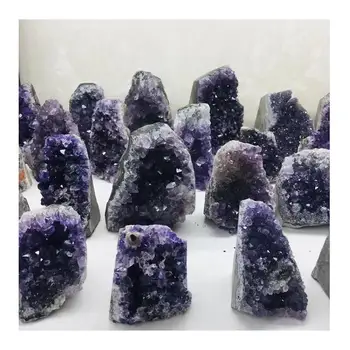 Didmeninė Gamtinių Violetinė Kvarco Kristalo Laisvas Akmens Geode Brazilija Ametistas Grupių 200G-2000G Feng Shui Apdaila