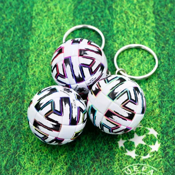Futbolo key chain pakabukas suvenyrų ventiliatorius mažų dovanų maišelis kamuolys pakabukas raktų grandinės mokyklos veiklos dovana 