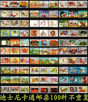 100 Skirtingų Klasikinių Animacinių Filmų Antspaudų, Pašto Antspaudai, Pašto Antspaudai, Nauji Antspaudai, Antspaudu Nustatyti Kortelę, Todėl Prekes