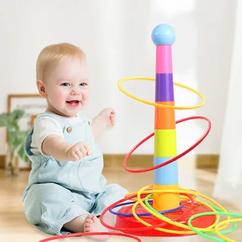 FULU Vaikų Mesti Ratą Žaidimas Rėmelis Sukrauti Žaislai Įdomus Tėvų-Vaikų Interaktyvus Ratas Sluoksnių Ankstyvojo Ugdymo Dovana