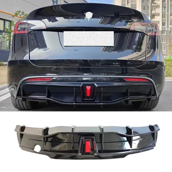 NAUJŲ Tesla Model Y Galinis Lip Difuzorius Spoileris Bamperio Remonto Reikmenys Splitter ABS Medžiaga Juoda Kūno Kit 2021 2022 Metų