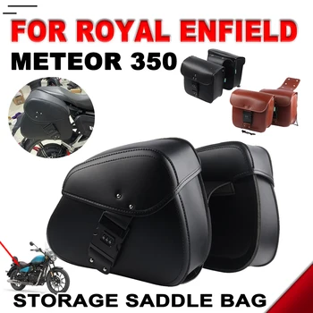 2022 Royal Enfield 350 Meteoras 350 Meteor350 Motociklo Accessories Pusėje Krepšys Saddlebag Odos Bagažo Balno Pagalvių Įrankių Dėklas