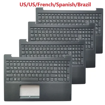 Lenovo IdeaPad V15-IIL V15-IGL V15-ADA V15-IKB V15-IWL JAV/JK/prancūzų/FR ispanijos SP/BR Brazilija nešiojamojo kompiuterio klaviatūra palmrest viršutinė