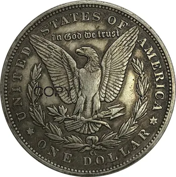 1883 cc Jungtinių Amerikos valstijų 1 Vieno Dolerio Morgan Doleris Cupronickel Sidabro Padengtą Kopijuoti Monetas