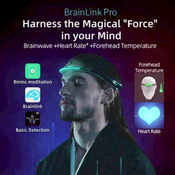 Brainlink PRO EEG laisvų Rankų įranga EKG Atsiliepimus Dėmesio Mokymo Lankelis EEG Brainwave Emocijų Nustatymo Su Multiplayer Interaktyvus Žaidimas