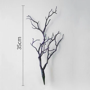 35cm Meno Modeliavimas Augalų Šakos Plastiko Lapų Padirbtų Medžio Šaką Namų Patalpų Parduotuvė 