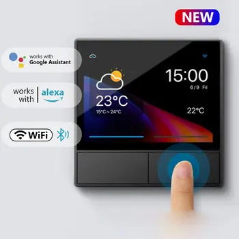 SONOFF NSpanel Smart Scenos Sienos Jungiklis, ES ir JAV Wifi Smart Termostatas Ekrane All-in-One Kontrolės Alexa 