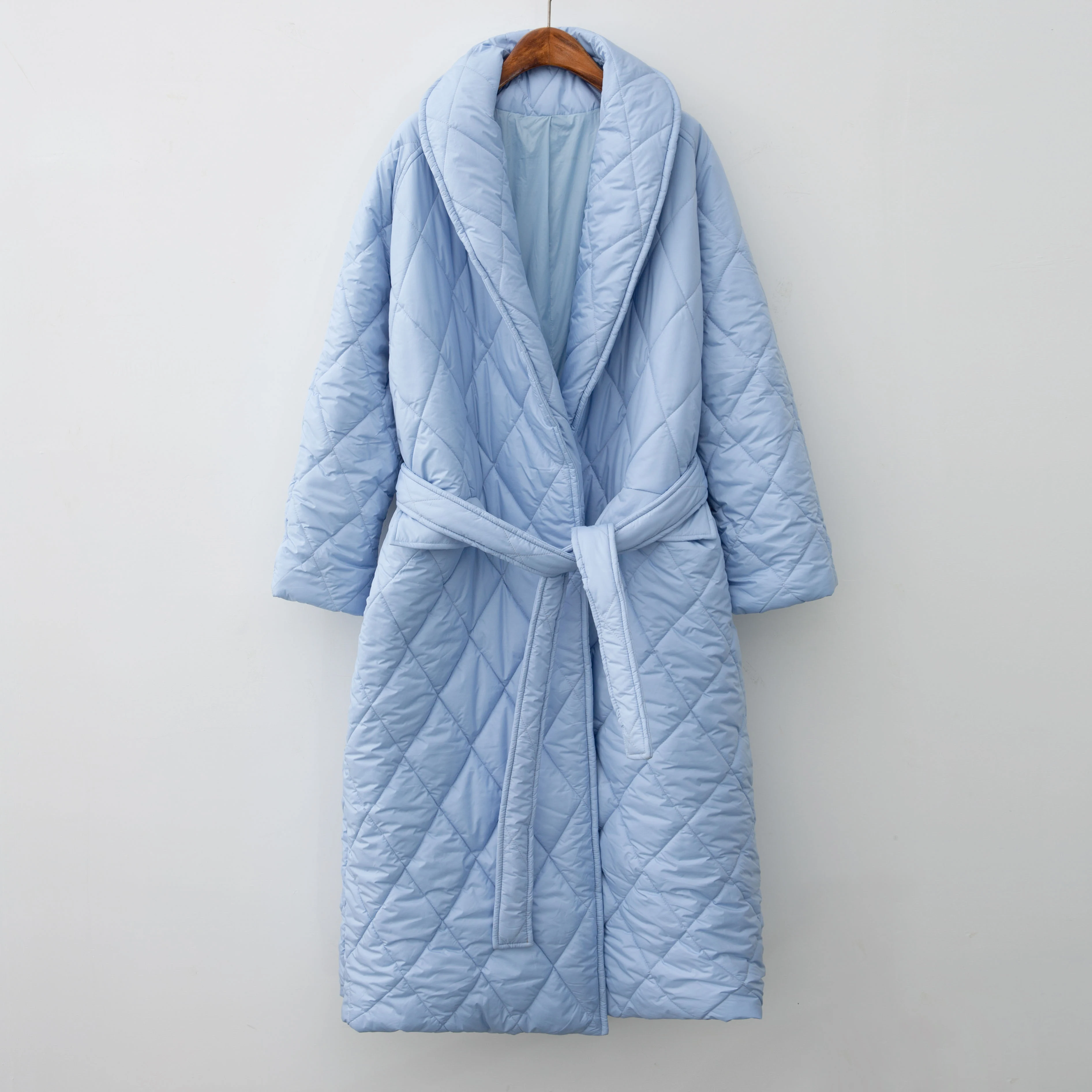 2022 m. Rudens-Žiemos Mados Moterų Puffer Coat negabaritinių Maxi Skraiste Ilgai parko Atsitiktinis viršutinių drabužių siuvimas Nuotrauka 3