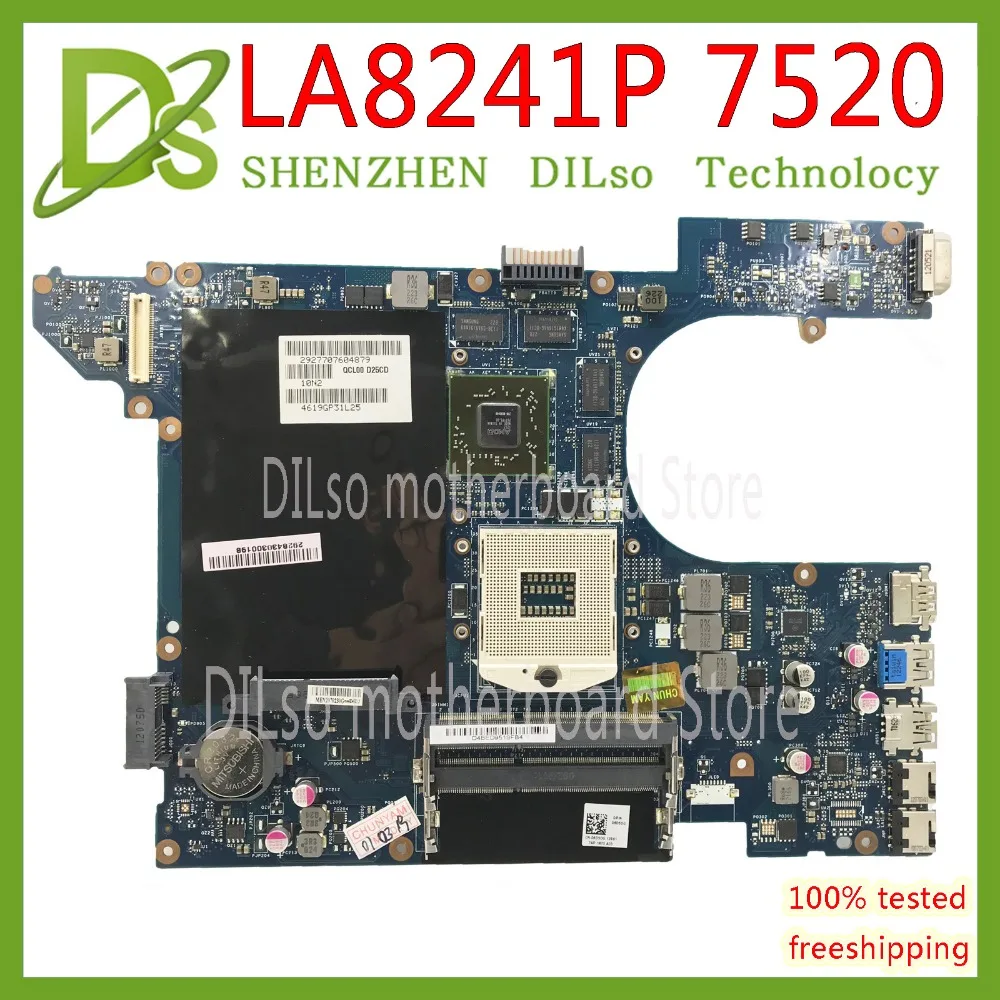 KEFU QCL00 LA-8241P 7520 Mainboard Dell Inspiron 15R 5520 7520 Laptopo Plokštė AMD HD 7730M/7700M 2GB 100% Testuotas OK Nuotrauka 2