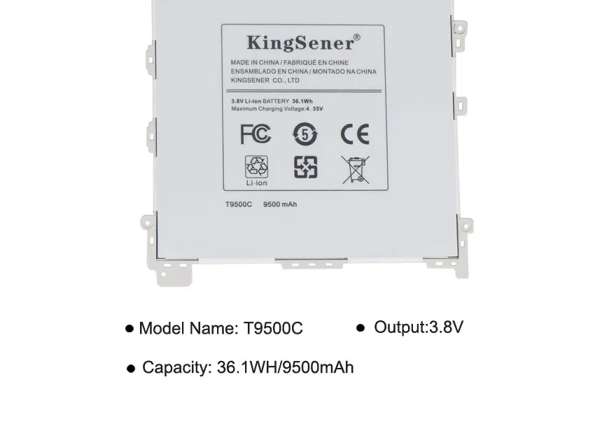 KingSener Nauja T9500C Baterija Samsung Galaxy Tab, Note Pro 12.2 SM-T900 SM-P900 SM-P901 SM-P905 T9500K T9500E T9500U Nuotrauka 3
