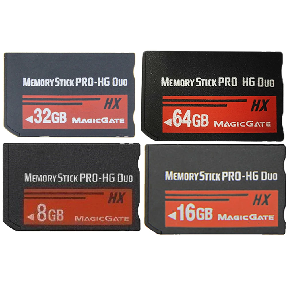 Memory Stick Pro Duo HX Sony Memory Stick PSP Priedai 8/16/32/64GB MS Visiškai Realias galimybes Sony PSP Atminties Kortelės Atveju Nuotrauka 0