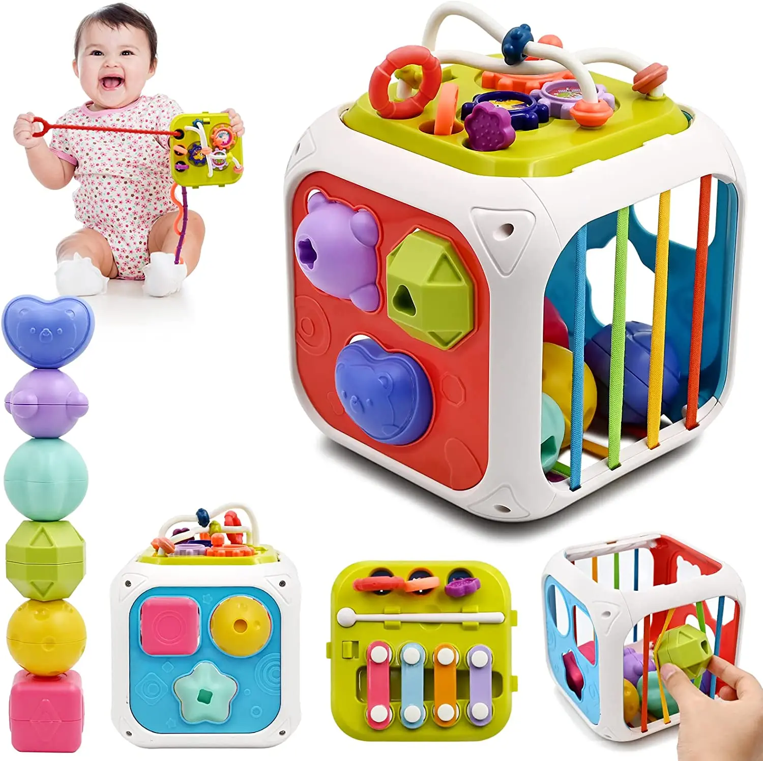 Montessori Jutimo Vystymosi Kūdikių Žaislai Traukti Eilutę Piršto Suvokti Mokymo Ankstyvasis Ugdymas Švietimo Žaislai Kramtyti 1 2 3 Metus Nuotrauka 0