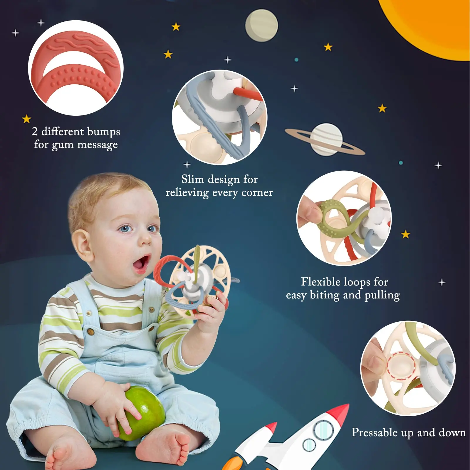 Montessori Jutimo Vystymosi Kūdikių Žaislai Traukti Eilutę Piršto Suvokti Mokymo Ankstyvasis Ugdymas Švietimo Žaislai Kramtyti 1 2 3 Metus Nuotrauka 5