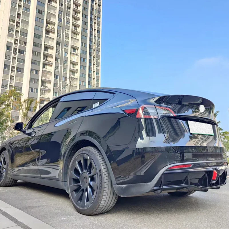 NAUJŲ Tesla Model Y Galinis Lip Difuzorius Spoileris Bamperio Remonto Reikmenys Splitter ABS Medžiaga Juoda Kūno Kit 2021 2022 Metų Nuotrauka 2